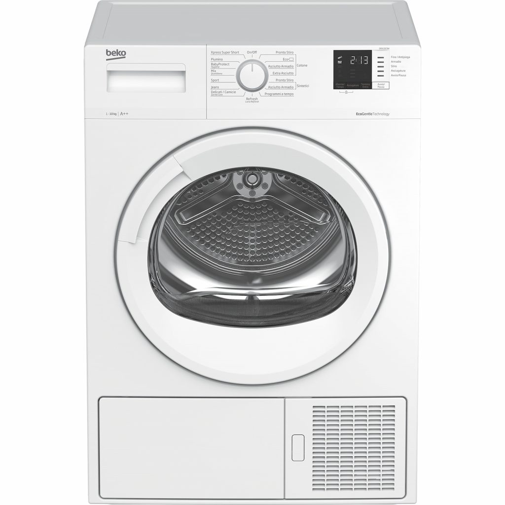 Beko Asciugatrice 10Kg A++ Pompa di Calore Condensazione Libera Installazione